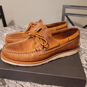 Sperry Gold Cup A/O Handcrafted in Maine 3 Eye Boat Shoe Brown Vibram